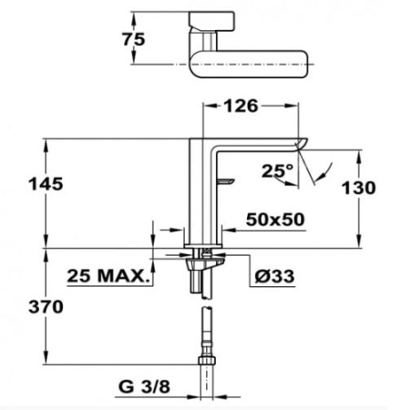 Смеситель для раковины Teka Formentera 623860200 (62.386.02.00)