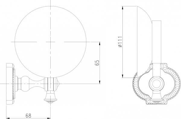 Подвесная мыльница Bronze de Luxe ROYAL S25202
