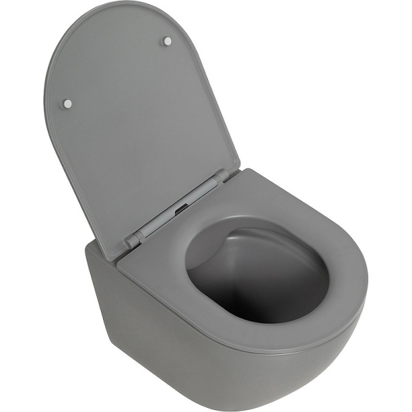 Унитаз подвесной безободковый BelBagno COLORATO BB062CHR-GR