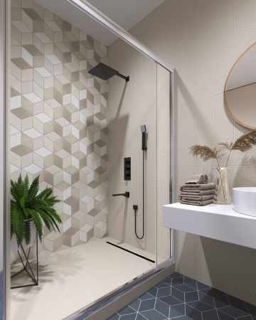 Душевая система встроенная с термостатом Timo Petruma черный SX-5149/03SM