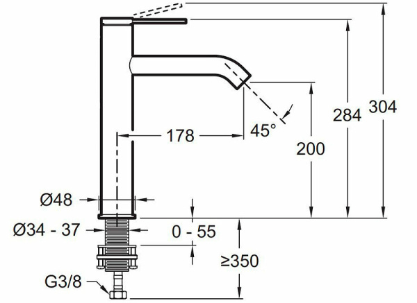 Смеситель для раковины Jacob Delafon Grands Boulevards E77959-4AND-CP