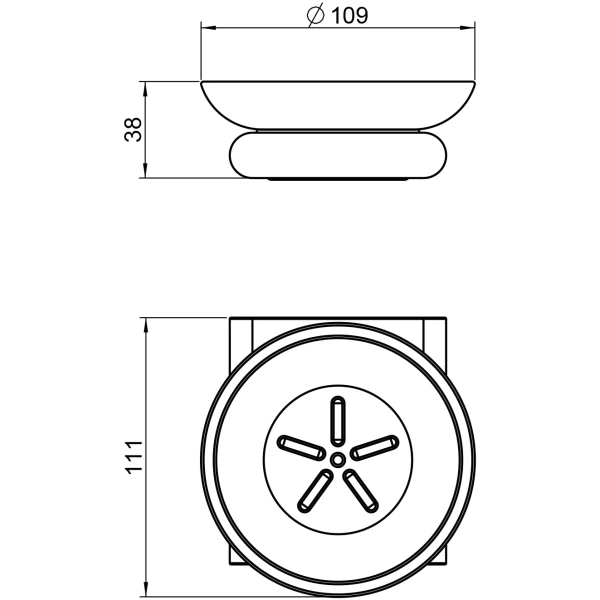 Мыльница Timo Luiro 18421/17 золотой матовый