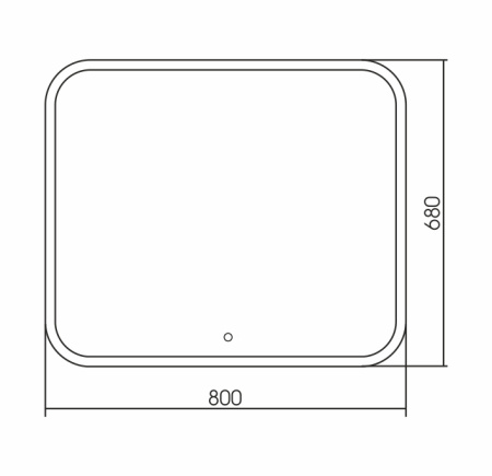 Зеркало (80х68) Silver Mirrors  Стив ФР-00001137