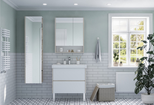 Тумба с раковиной Aquaton Сканди 80 1A2830K0SDB20