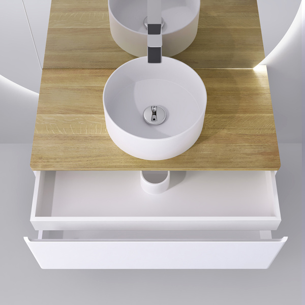 Тумба под раковину Jorno Solis new 100  SolN.01.100/P/W/JR