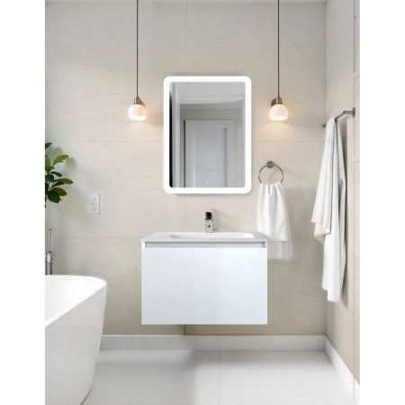 Тумба без раковины Art&Max Latina AM-Latina-600-1C-SO-BM белый матовый