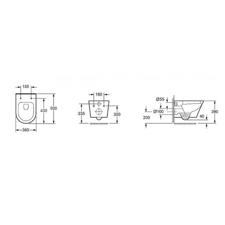 Комплект унитаза с инсталляцией BelBagno BB8001CHR/SC/BB002-80/BB005-PR-CHROME