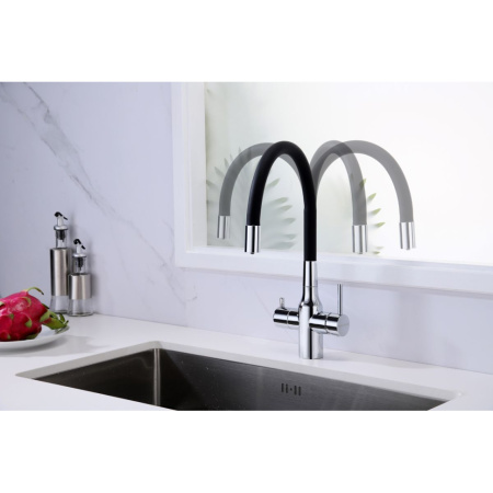 Смеситель для кухни с подключением к фильтру  Paulmark Salix Sa213419-CR