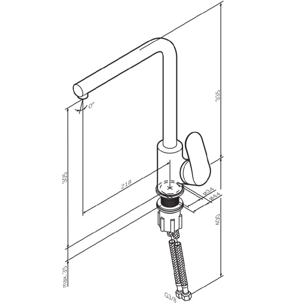 Смеситель для кухни Am.Pm Like F8005022