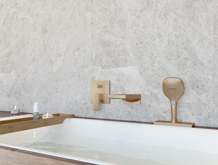 Смеситель для ванны встраиваемый Hansgrohe Metropol 32545140 шлифованная бронза