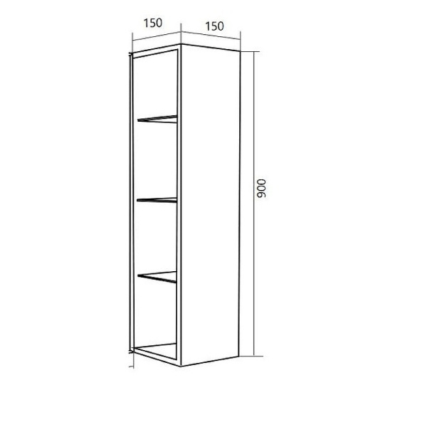 Подвесной шкаф 1MarKa Cube 15 У83244