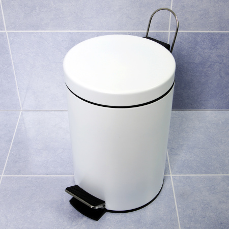 Мусорное ведро 5л WasserKRAFT K-635WHITE