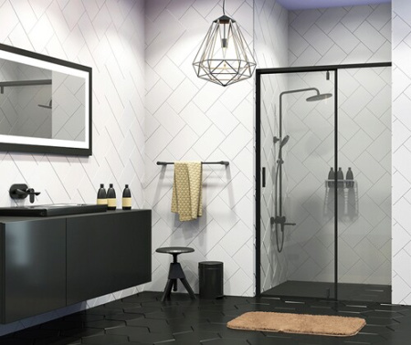 Душевая дверь (90х200) WasserKRAFT Elbe 74P04 Душевая дверь (90х200) WasserKRAFT Elbe 74P04