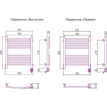 Полотенцесушитель электрический Сунержа Богема 00-0505-6050