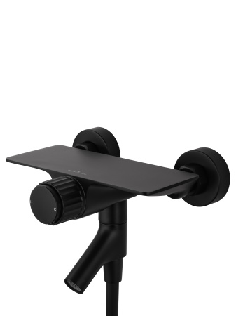 Смеситель для ванны с душем WONZON & WOGHAND CLICK, черный матовый WW-FE05L221-MB