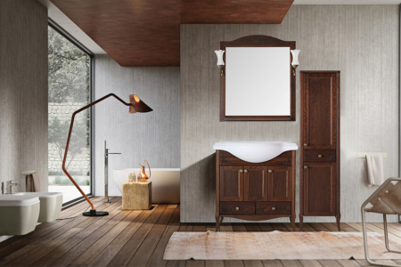 Зеркало (71х90)  ASB-Woodline Салерно 80 9691 (коричневый)