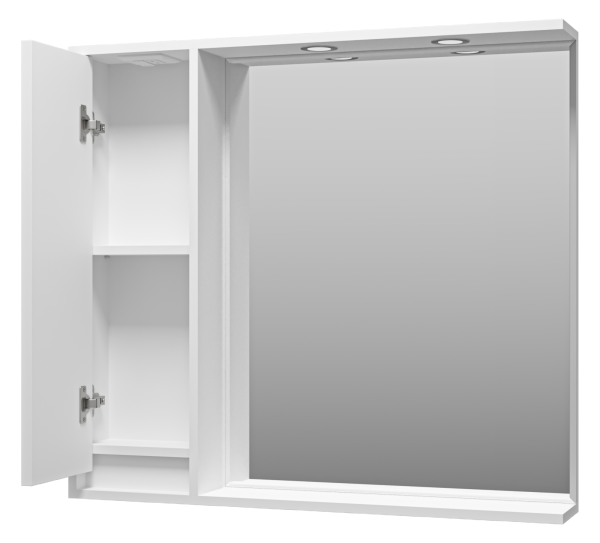 Зеркальный шкаф (88х80) Brevita Balaton 90 левый  BAL-04090-01-Л