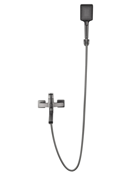 Смеситель для ванны WONZON & WOGHAND FLEX, темный графит WW-639906-BGM