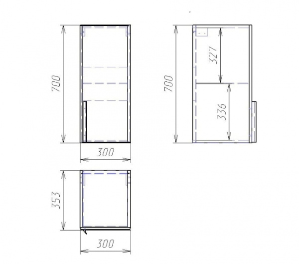 Шкаф-пенал Alvaro Banos Viento 8403.0800