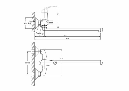Смеситель для ванны Haiba HB2236