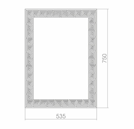 Зеркало (54х74) Silver Mirrors Каир 00000510