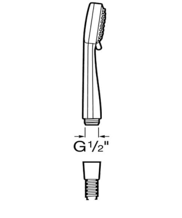 Ручной душ Roca Stella 80/1F 5B9103C07