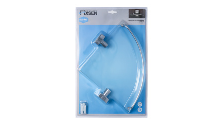 Полка FIXSEN Kvadro стеклянная угловая FX-61303A