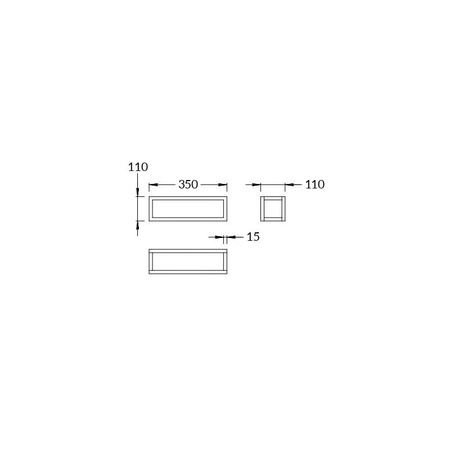 Полка Kerama Marazzi Plaza Next PL.N.sh.35\BLK