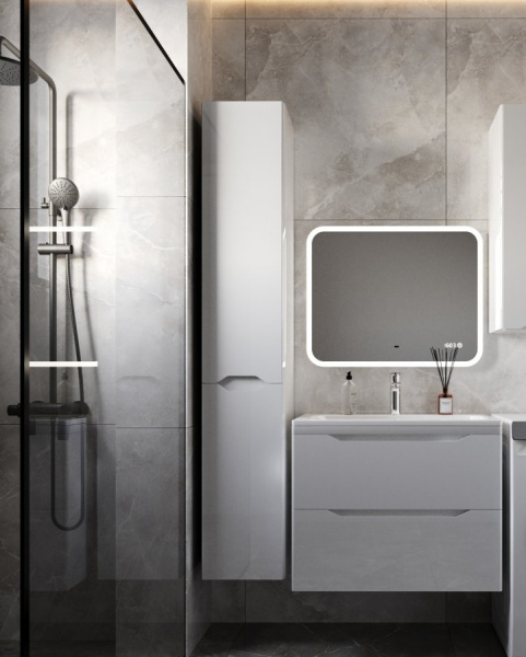 Тумба под раковину Style Line Марелла 70 Люкс Plus СС-00002408 белый глянец