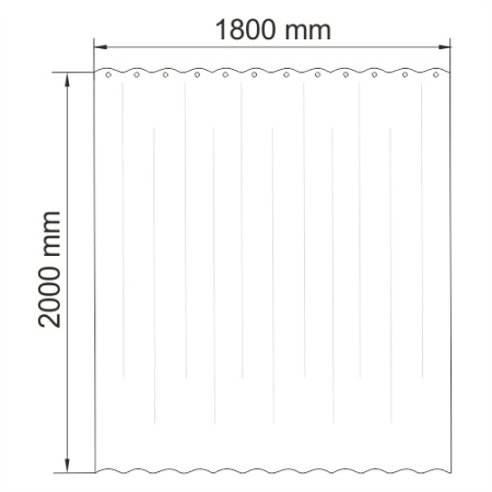 Штора для ванной WasserKRAFT Main SC-47101