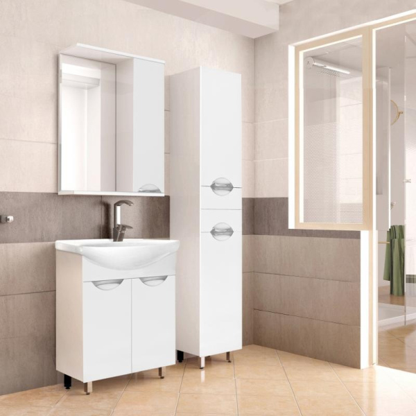 Зеркало-шкаф Style Line Жасмин 55 (55x83) ЛС-00000039 белый