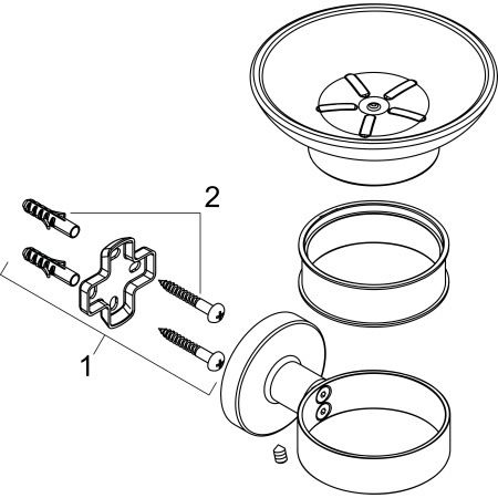Мыльница Hansgrohe Logis Universal 41715000 хром