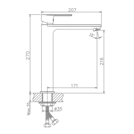 Смеситель для раковины Haiba HB11505-8