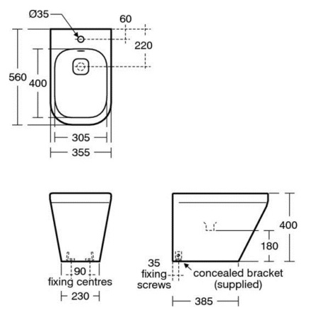 Биде напольное Ideal Standard Tonic II K523801