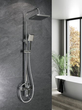 Душевая система с изливом Agger Brilliant A0394400 хром