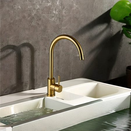 Смеситель для кухни Raiber Graceful RPG-012 золото