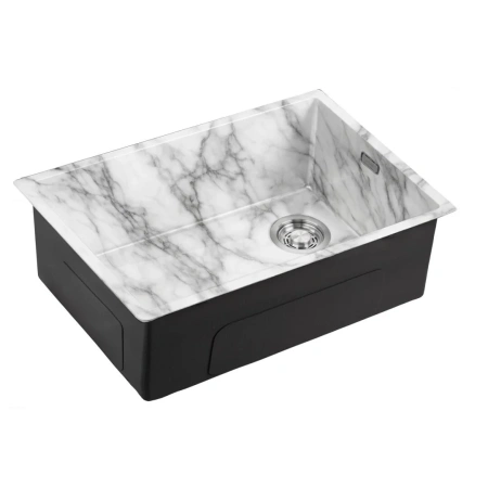 Кухонная мойка (66х44) EMAR EMB-660(UN) White Elegant