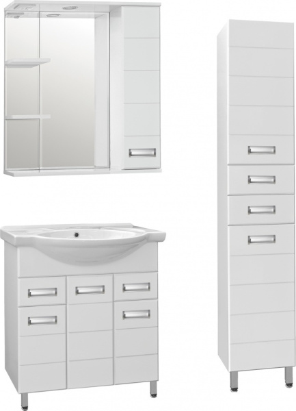 Зеркало-шкаф Style Line Ирис 75 (75x83) ЛС-00000020 белый