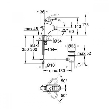 Смеситель для биде Grohe Europlus 33993 000 (33993000)