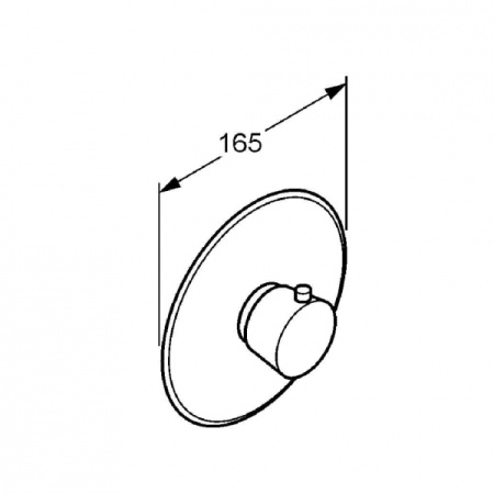 Внешняя часть термостата для душа Kludi Amphora 547190520