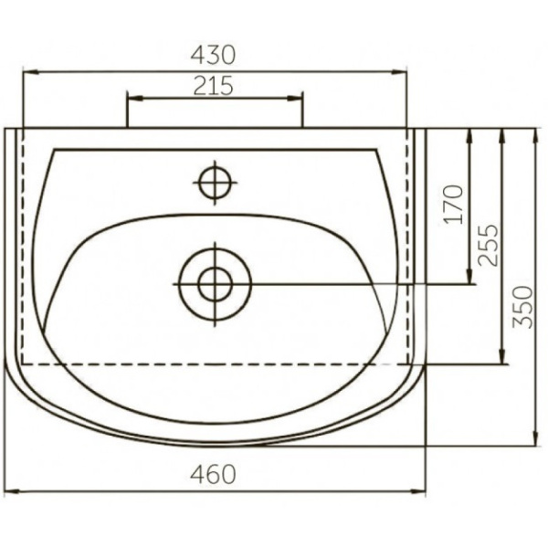 Раковины (55,5х45) Corozo Уют 55 SD-00000088