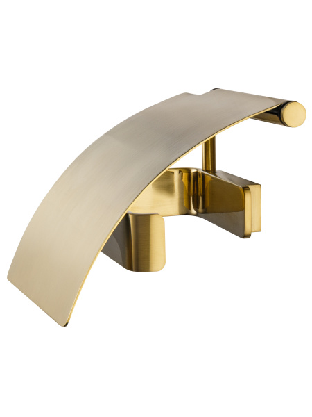 Держатель для туалетной бумаги с крышкой WONZON & WOGHAND LOTTE, брашированное золото WW-8326-BG