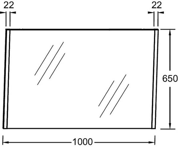 Зеркало Jacob Delafon Sherwood 100 EB1837RU-P6