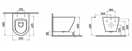 Комплект унитаза с инсталляцией Berges Wasserhaus Okus 043274