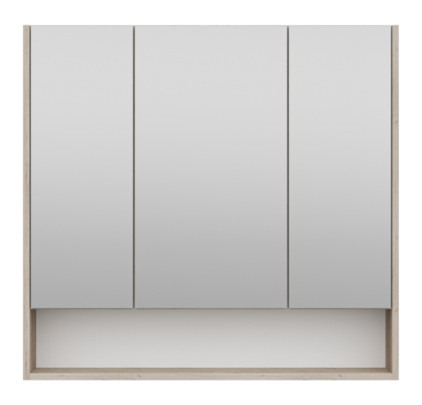 Зеркало-шкаф (90х85) Misty Мускат 90 П-Мус04090-01