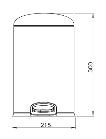 Мусорное ведро с микролифтом JAVA 5 л  S-885-5R