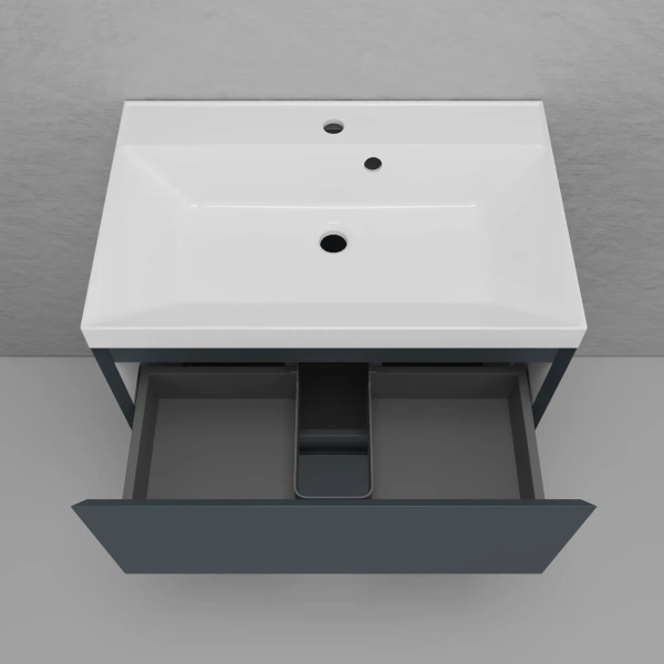 Тумба напольная без раковины 70 см Style Line Манхэттен ЛС-00002375 графит матовый