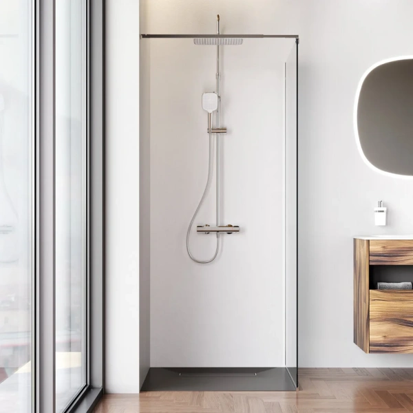 Душевая перегородка 80 см Am.Pm Func W84WI-80-F1-MTE хром