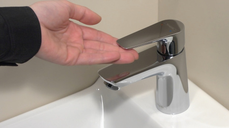 Смеситель для раковины с донным клапаном Hansgrohe Talis E 71700000 хром