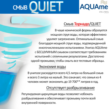 Унитаз подвесной безободковый AQUAme AQM2012